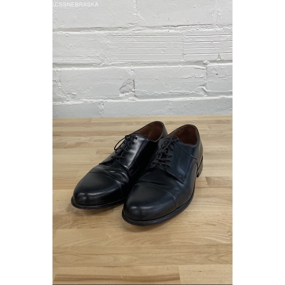 BOSTONIAN Black Classics Men's Dress‎ Leather Shoes - Size 13M